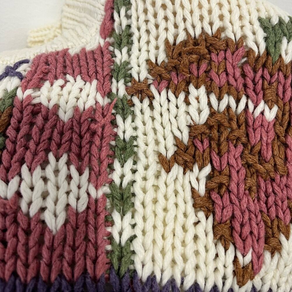 Cabin Creek Vintage Knit Sweater Large Grandma Cottagecore - Picture 10 of 10